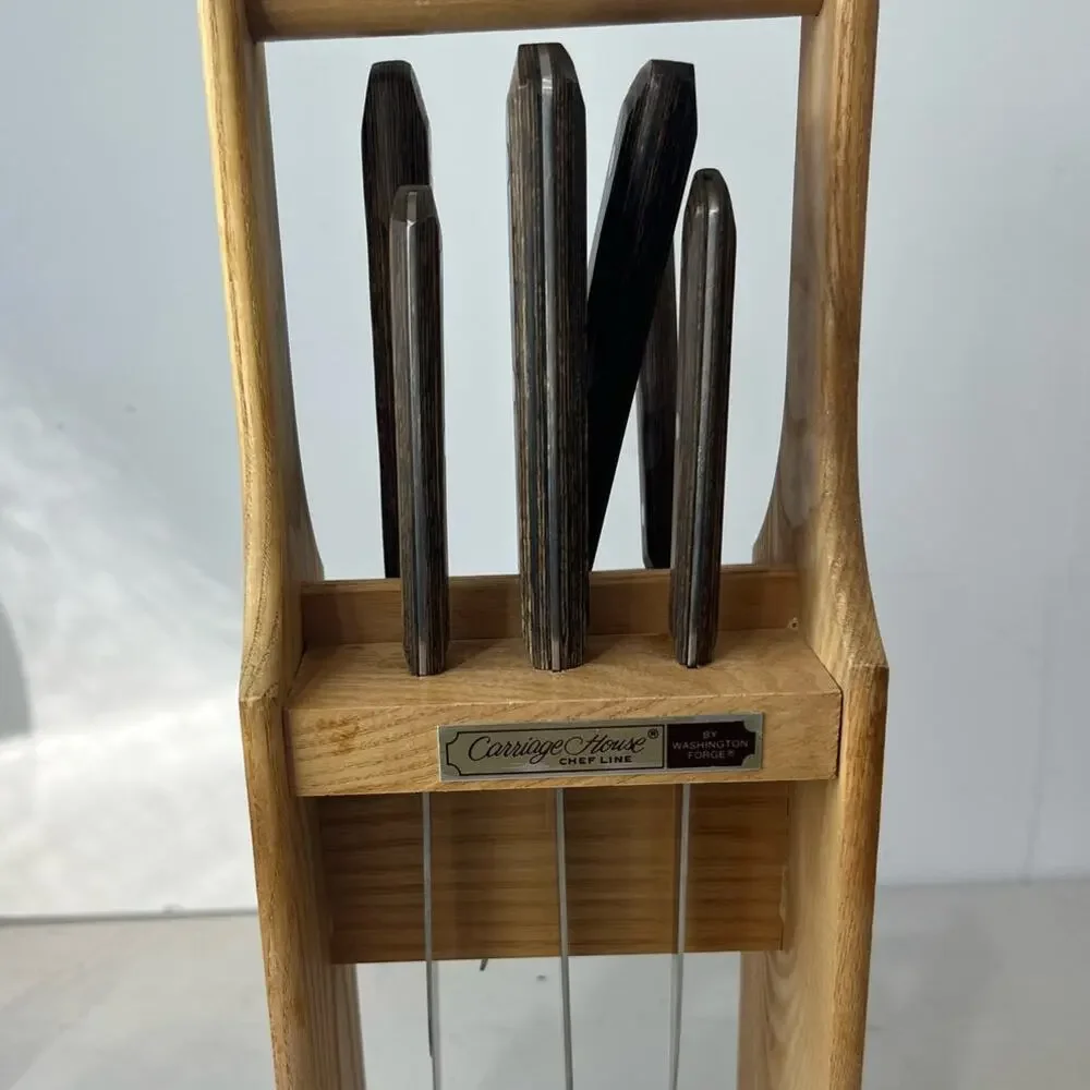 Carriage House The Chef Line stainless set of 6 Japan vntge